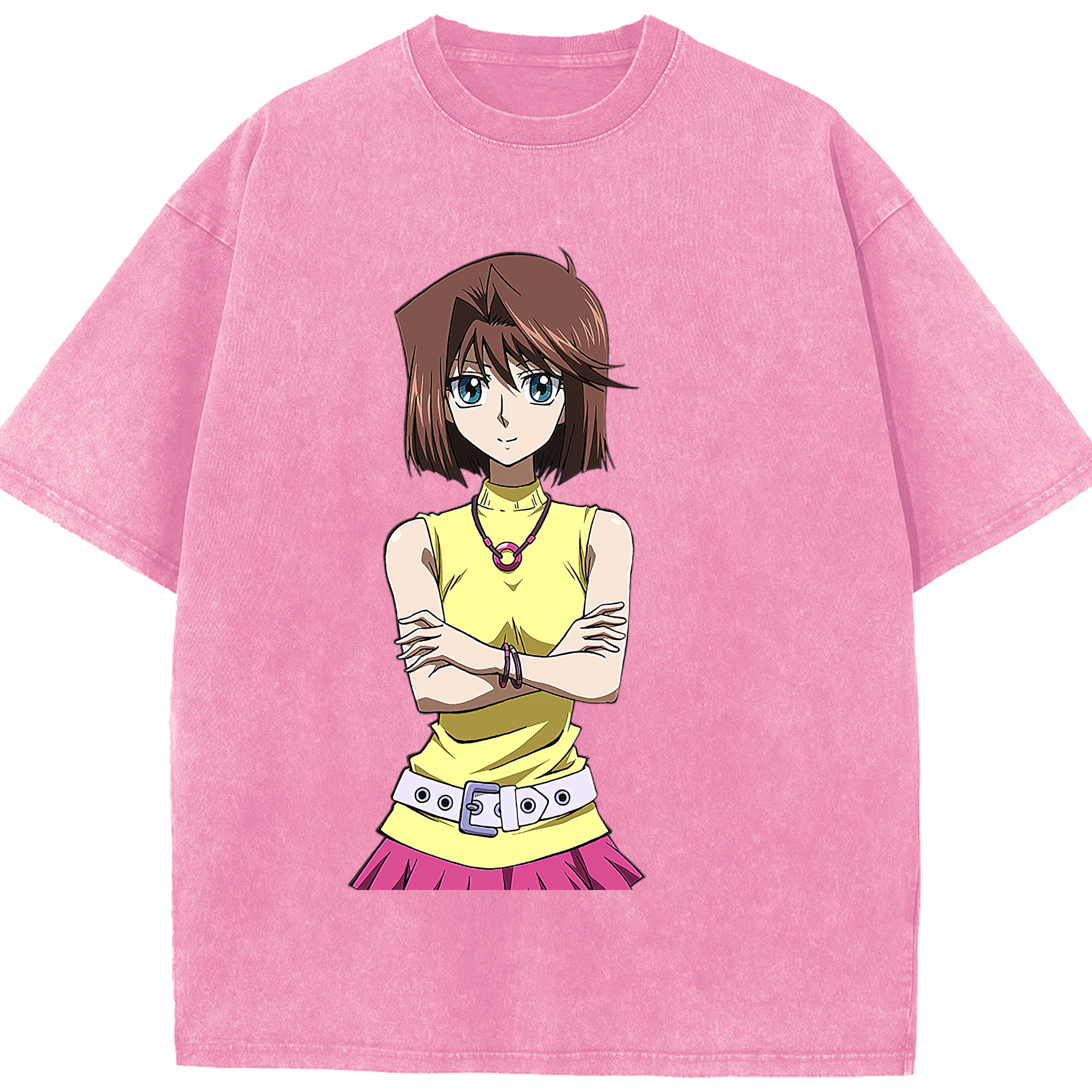 （画像用） 遊☆戯☆王 Yu-Gi-Oh! 綿100% ヴィンテージ風 半袖Tシャツ（フロントプリント）